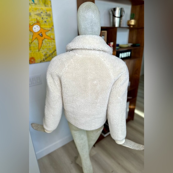 J.Crew Women’s Ivory Sherpa Teddy Zip-Up Jacket w/ Pockets. Size XXS - Picture 13 of 13